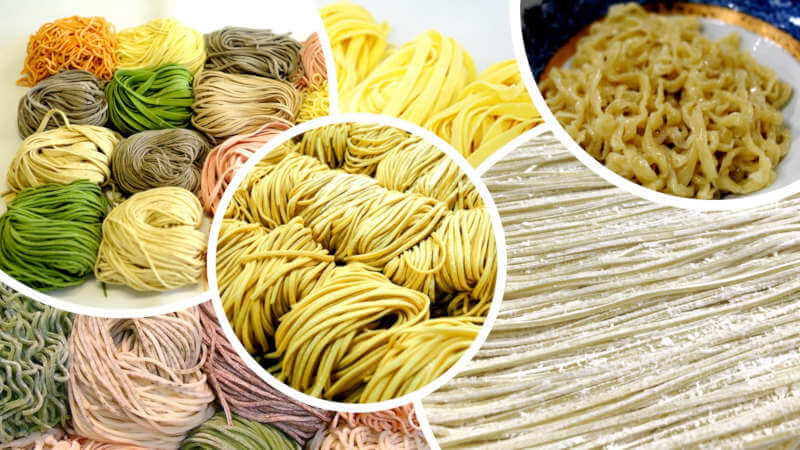 various types of ramen, udon, soba, pasta, Chinese noodles, etc. are constantly developed
