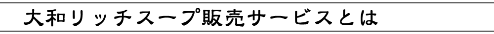 大和リッチスープ販売サービスとは