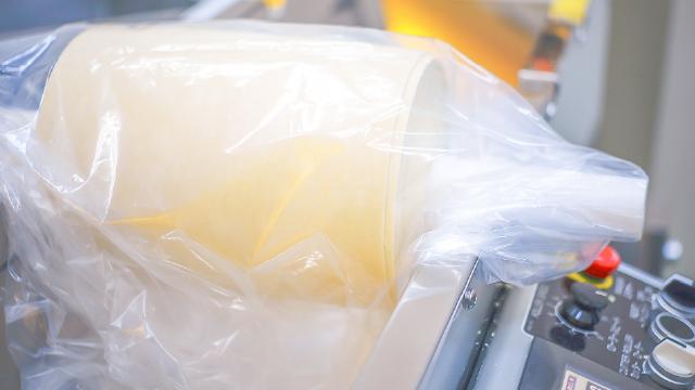 シート状にした麺帯を熟成させる